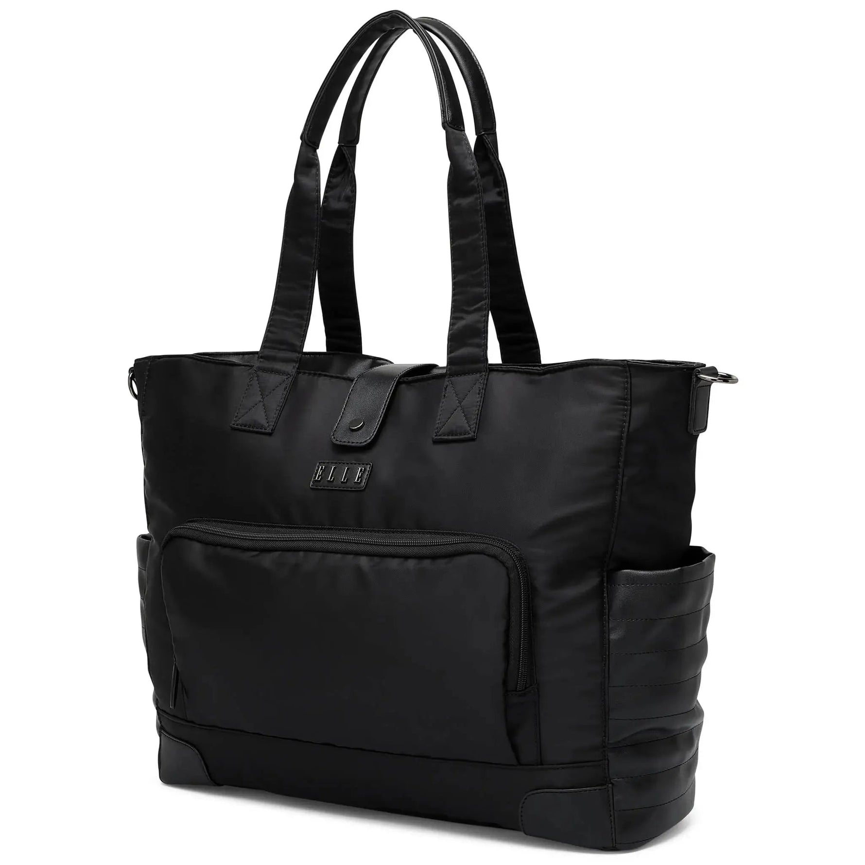 Voyage 25L Twill and Vegan Leather Weekender Tote Bag Travellty