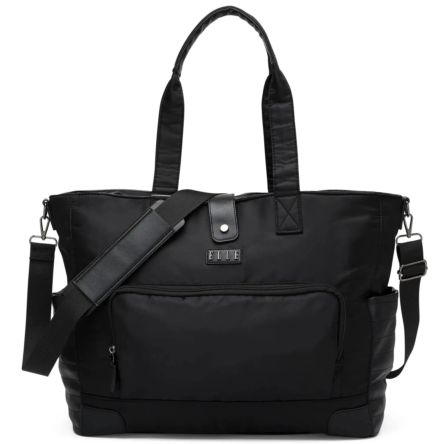 Voyage 25L Twill and Vegan Leather Weekender Tote Bag Travellty