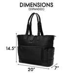 Voyage 25L Twill and Vegan Leather Weekender Tote Bag