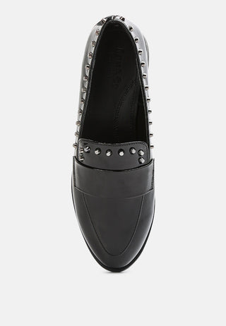 Emilia Patent Stud Penny Loafers
