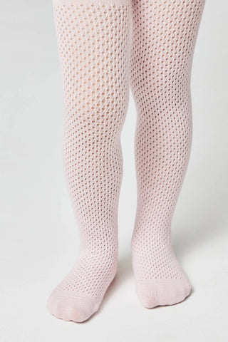 Conte-Kids Cotton Tights Miss 616 - Mesh Pattern - By Baano