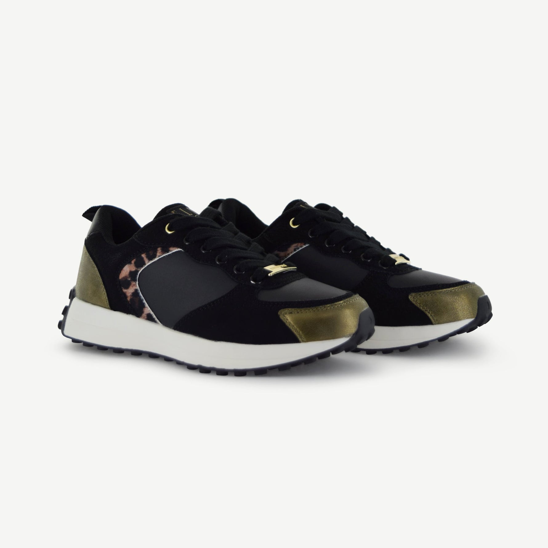 BASTILLE: RETRO RUNNER - BLACK/ANIMAL PRINT - By Baano