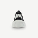 COURT ROYALE: VULCANIZED COURT SHOE - BLACK/WHITE - By Baano
