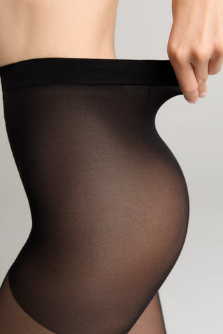 Fantasy Tights Conte Euphoria - Voluminous Flock Pattern - By Baano