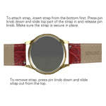 Women's Five Interchangeable Leather Bands Watch Gift Set Peugeot Watches