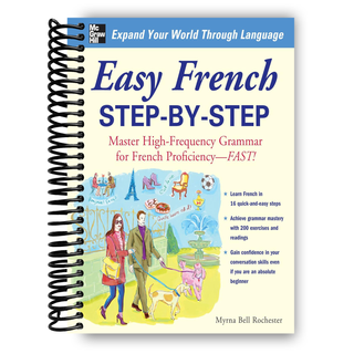 Easy French Step-by-Step (Spiral Bound) - By Baano