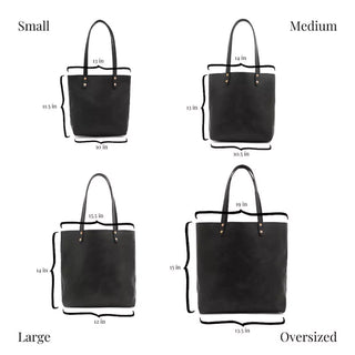 Eden LARGE Leather Tote Bag - Zippered