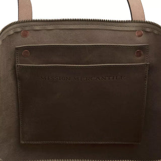 Eden OVERSIZED Leather Tote Bag - Zippered