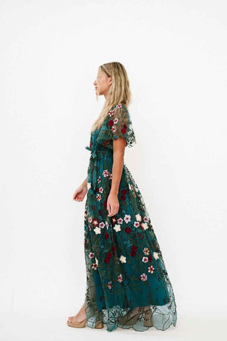 Claya Dress in Emerald