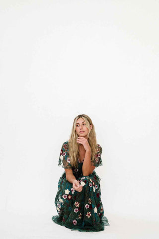 Claya Dress in Emerald