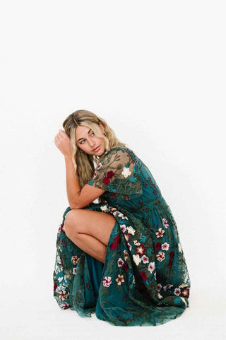 Claya Dress in Emerald