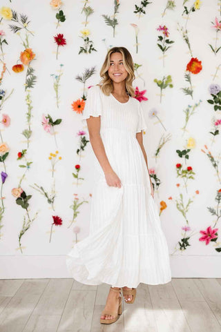 Tayla Dress in White