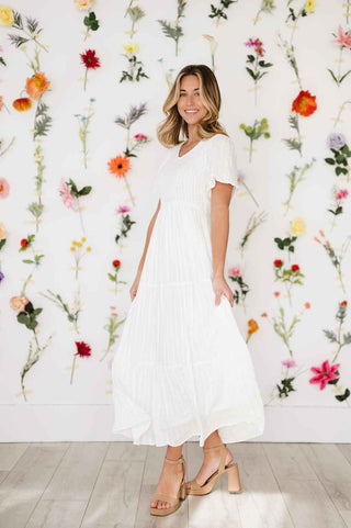 Tayla Dress in White