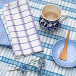 San Lucas Plaid White Napkin