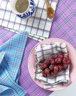 Chiapas Plaid Lilac Table Runner