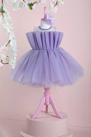 Eliza Lilac Party Dress