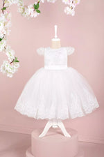 Ella White Baptism Dress - By Baano