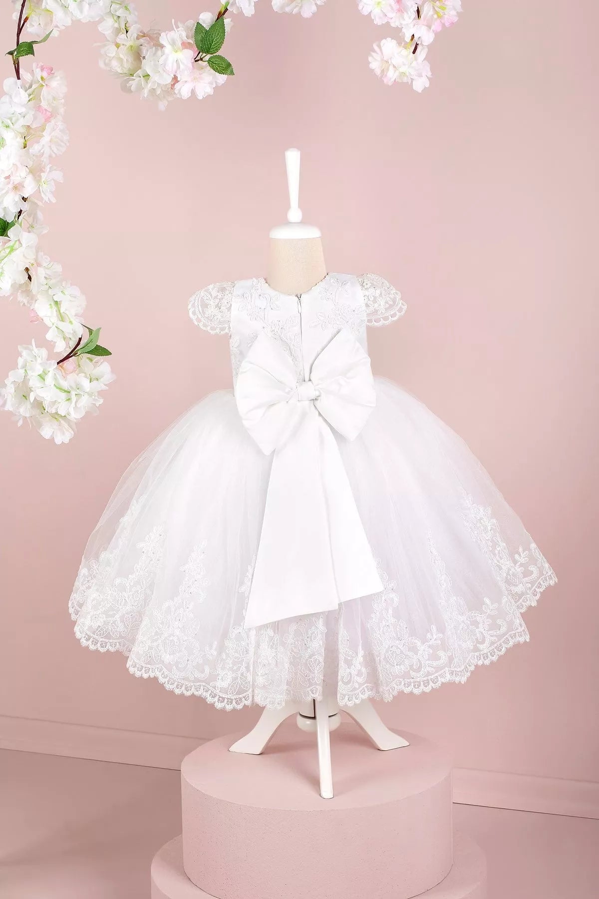 Ella White Baptism Dress - By Baano