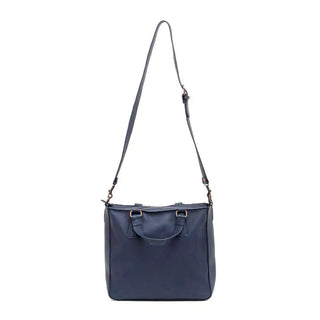 Ellington Leather Market Tote with Zippered Pouch