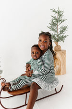 Green Stripes | ZIP ROMPER - By Baano