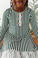 Green Stripes | NIGHTGOWN - By Baano