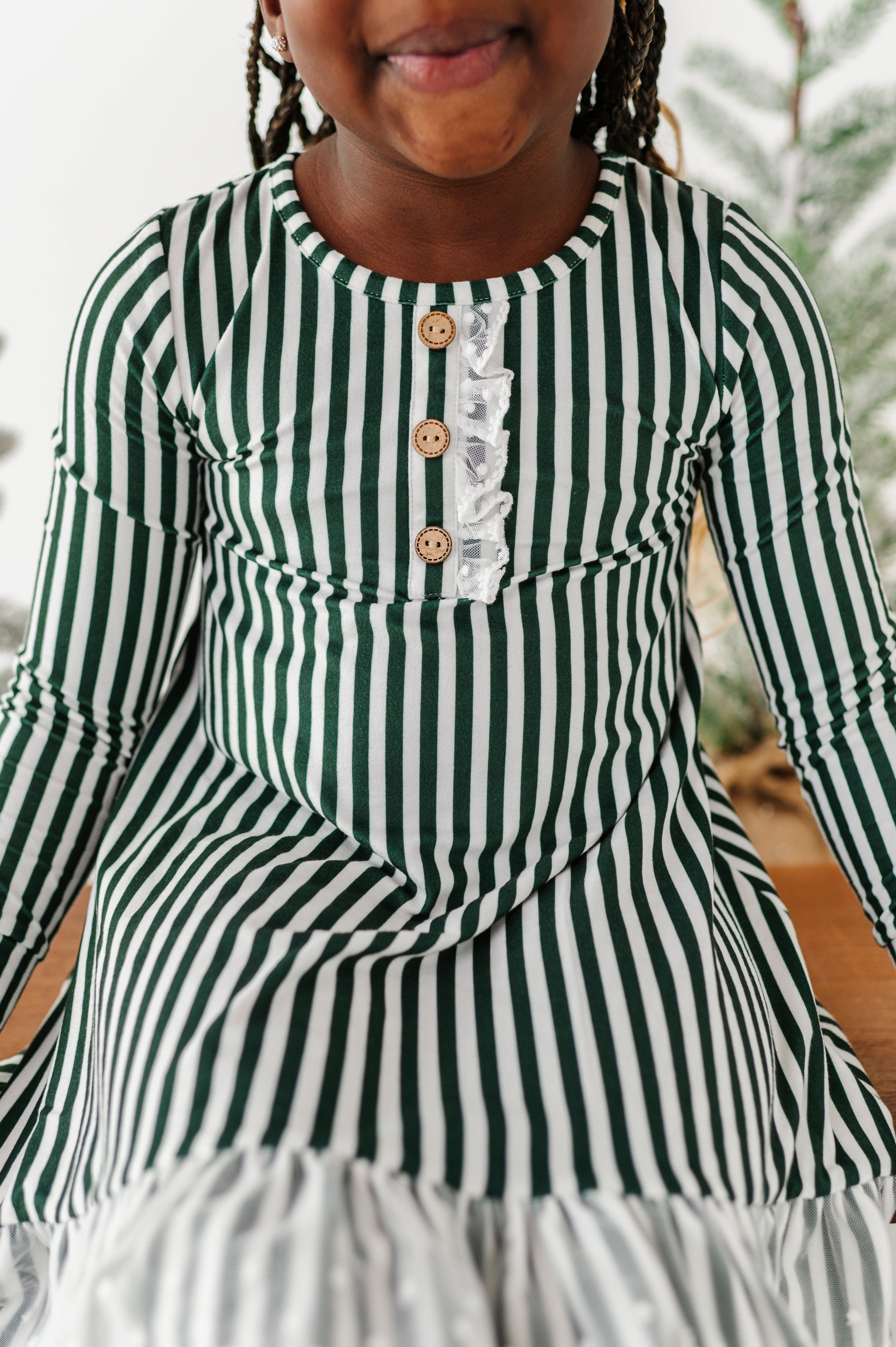 Green Stripes | NIGHTGOWN - By Baano