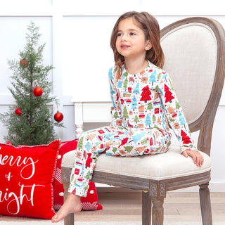 Christmas Merry Children's Bamboo Pajama Set-Family Matching - By Baano