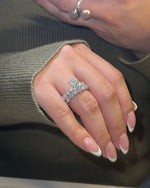 2.5ct Elongated Cushion Cut Eternity Engagement Ring Ring Deluxe Fine Jewelry