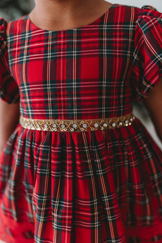 *PREORDER* Christmas Tartan Charlotte Dress - By Baano