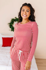 Red Stripes | Women’s PJ TOP - By Baano