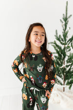 Christmas Doggies | GIRLS WIDE-LEG SET - By Baano