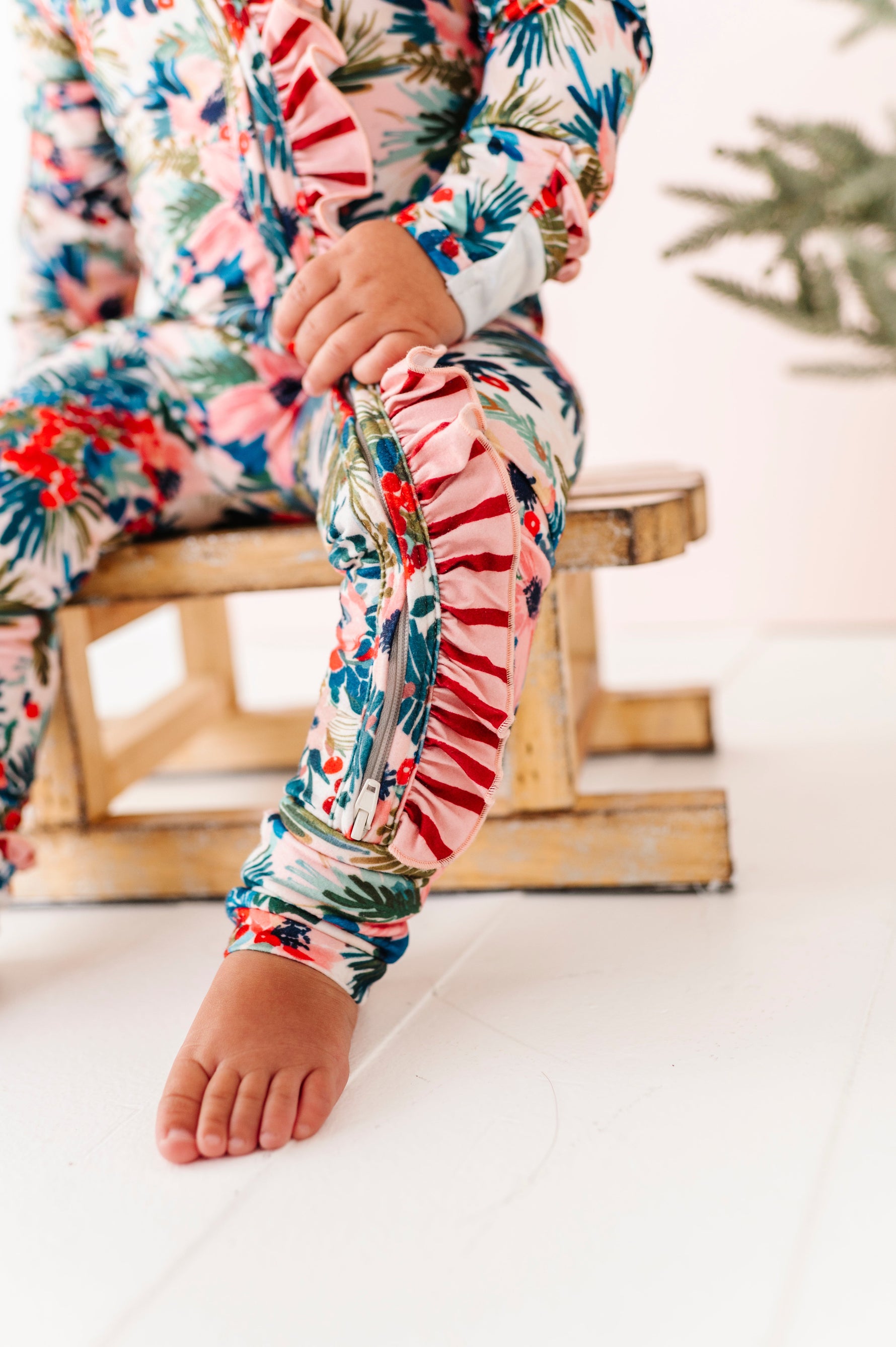 Holly Floral | ZIP ROMPER - By Baano