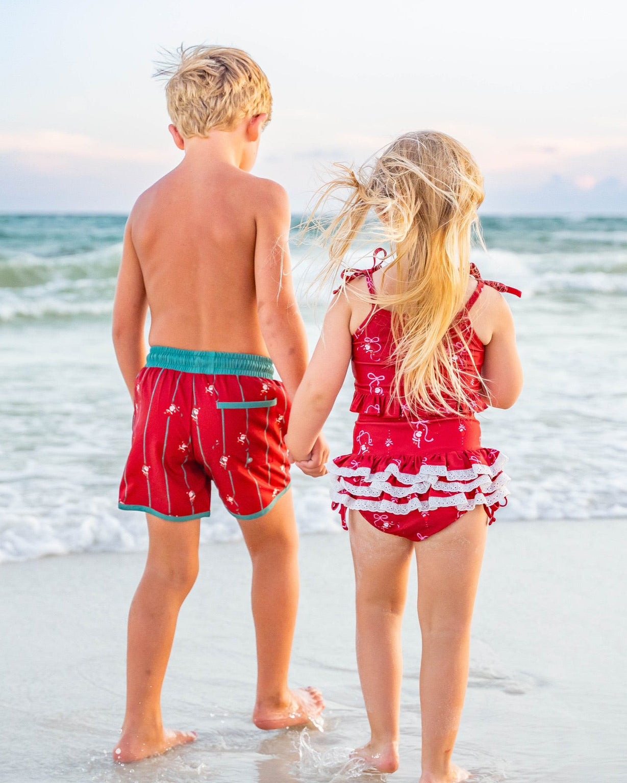 *PREORDER* Santa's Sleigh Bows High Waisted Bikini - By Baano