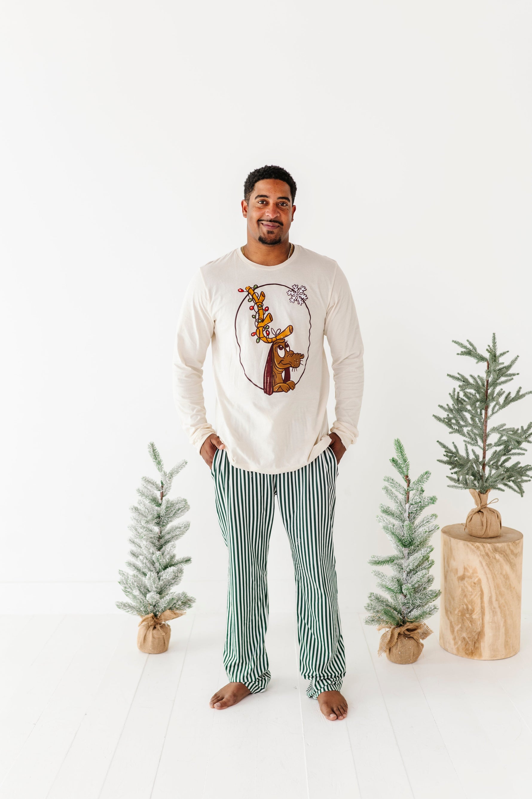 Green Stripes | MEN’S PJ Pants - By Baano