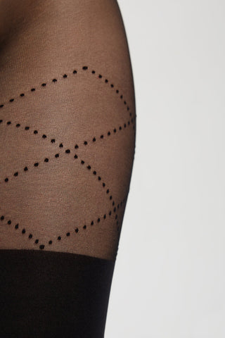 Fantasy Tights Conte Fabia - Stockings Imitation and Lacing - By Baano