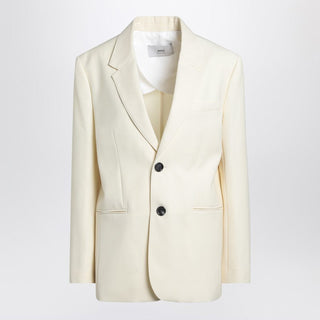 Butter-coloured Wool Jacket - By Baano