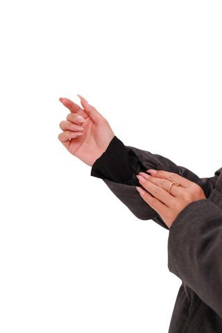 Elisa Genuine Polar Fox Fur Cashmere Effect Down Coat