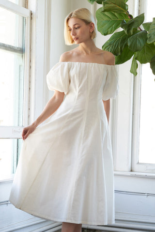 PROTECTING MY PEACE WOVEN MIDI DRESS - By Baano