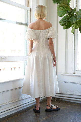 PROTECTING MY PEACE WOVEN MIDI DRESS - By Baano
