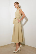 DELICATE DREAMS WOVEN MIDI DRESS - By Baano