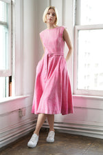 NEVER FORGET TWILL MIDI DRESS - By Baano