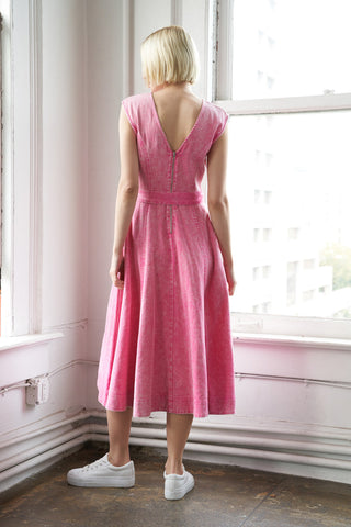 NEVER FORGET TWILL MIDI DRESS - By Baano