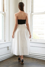 BLISSFUL BREEZE WOVEN MIDI DRESS - By Baano