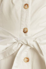 A DAY IN THE MEADOW WHITE WOVEN MIDI DRESS - By Baano