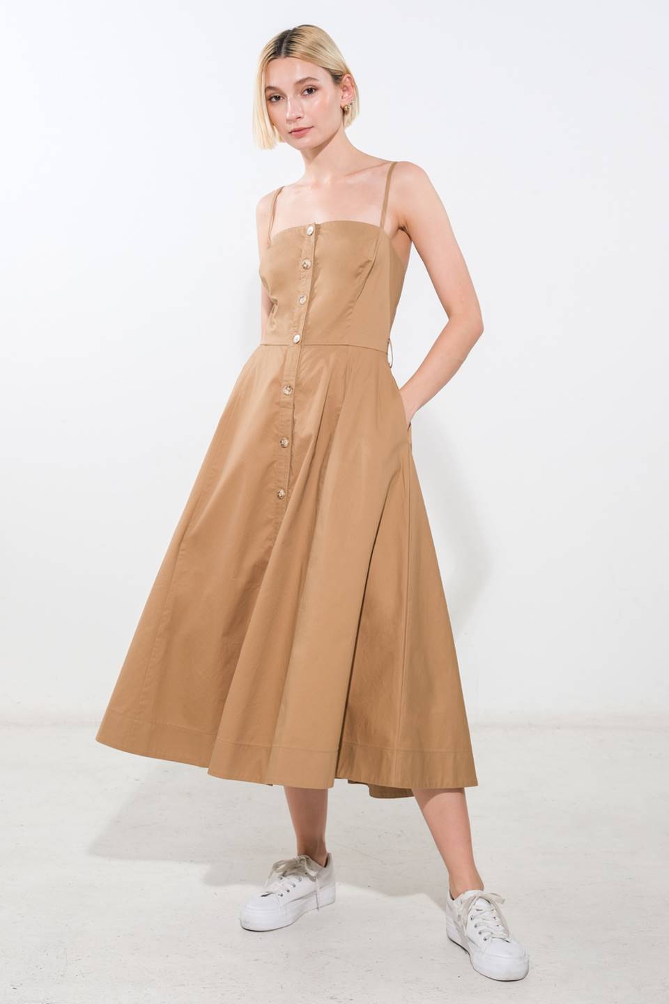 PROOF OF PERFECTION WOVEN MIDI DRESS - By Baano