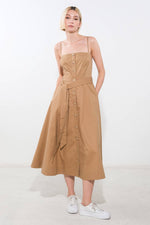 PROOF OF PERFECTION WOVEN MIDI DRESS - By Baano