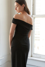 A BEAUTIFUL DAY PINSTRIPE MINI DRESS - By Baano