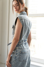 WILDFLOWER WHIMSY DENIM MIDI DRESS - By Baano