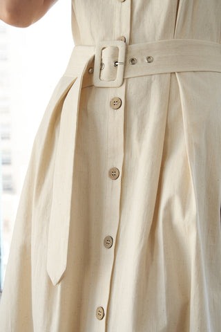 CALIFORNIA DREAMING WOVEN MIDI DRESS - By Baano