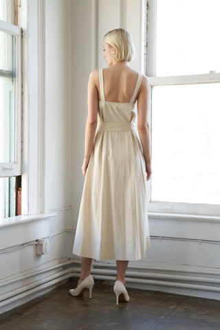 CALIFORNIA DREAMING WOVEN MIDI DRESS - By Baano